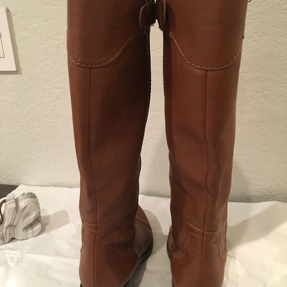 {Franco Sarto} Tall Chestnut Boots 5.5 - Picture 4 of 7